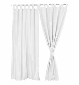 Штора уличная на веранду (В-220*Ш-150) Белая, (ткань Оксфорд 600)