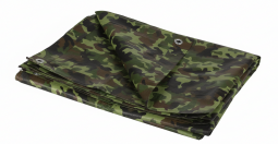 Полотно тарпаулин в рулоне 2 x 50 м "политарп 120", цвет - камуфляж/ха